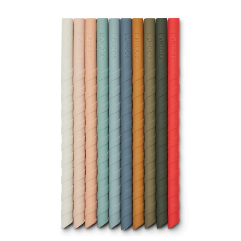 Liewood Lot de 10 pailles Timoti - Multi mix - Pailles