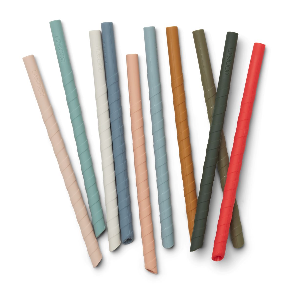Liewood Lot de 10 pailles Timoti - Multi mix - Pailles