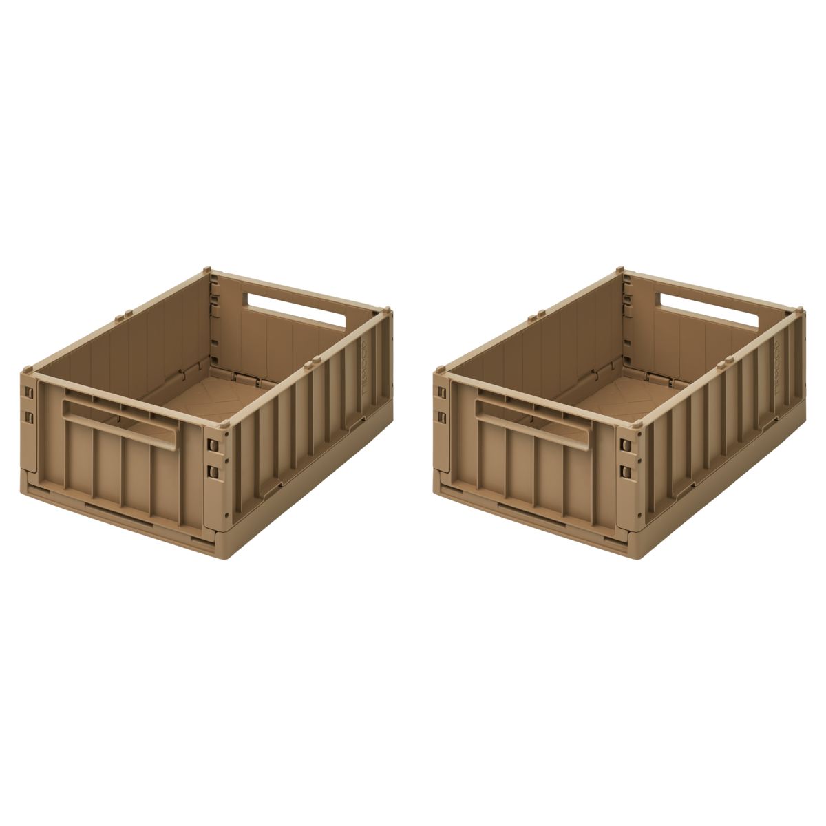 Liewood Boîtes de Rangement WESTON Taille M, Lot de 2 - Oat - Boîtes de rangement