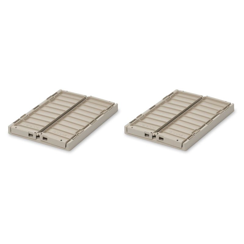 Liewood Lot de 2 boîtes de rangement taille S Weston - Sandy - Boîtes de rangement