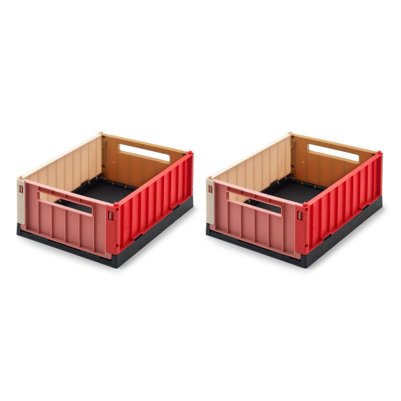 Liewood Lot de 2 boîtes de rangement taille S Weston - Multi mix - Boîtes de rangement