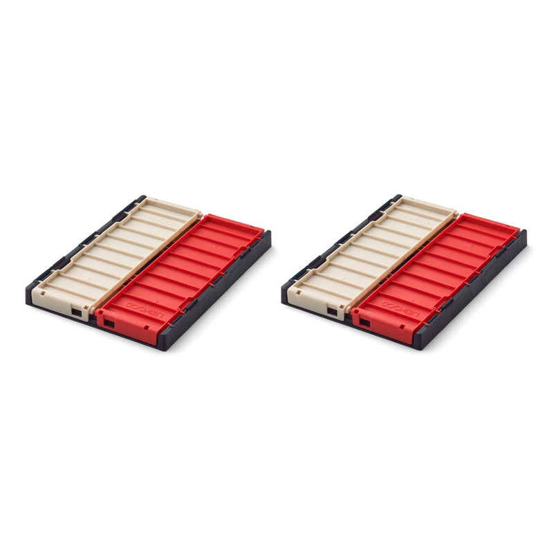 Liewood Lot de 2 boîtes de rangement taille S Weston - Multi mix - Boîtes de rangement