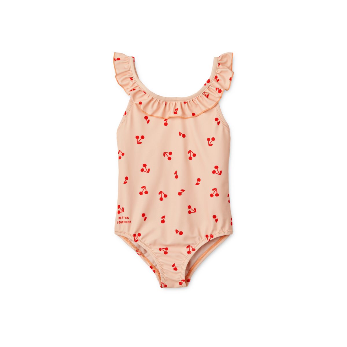 Liewood Kallie printed ruffle swimsuit - Cherries / Apple blossom - SWIMSUIT