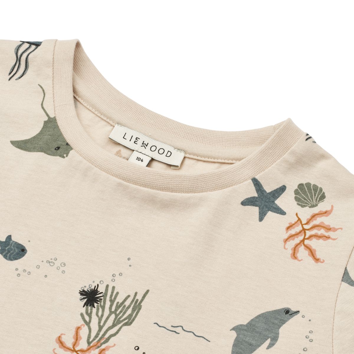 Liewood Apia Printed Short-sleeve T-shirt - Sea creature / Sandy - TSHIRT