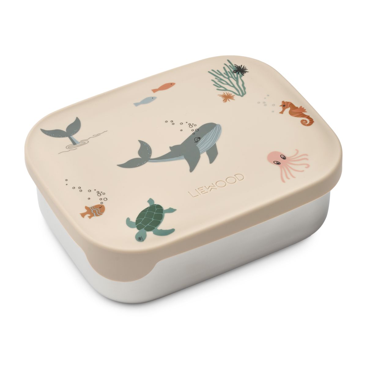 Liewood ARTHUR Steel Lunchbox - Sea creature / Sandy - LUNCHBOX