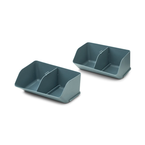 Liewood Organiseur de bureau Rosemary lot de 2 - Whale blue - Pot à Crayons