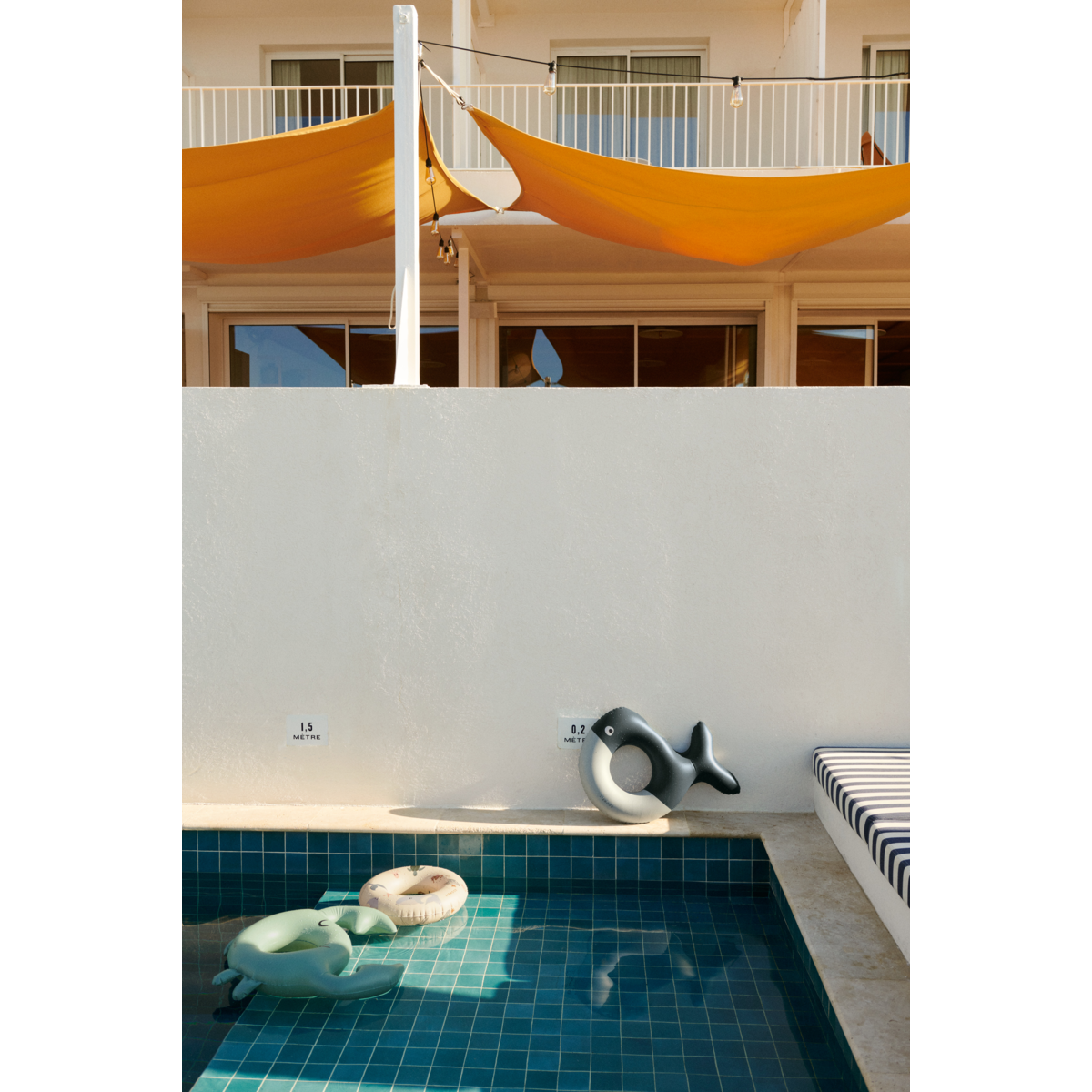 Bouée de bain Baloo petite - Peach / Sea shell