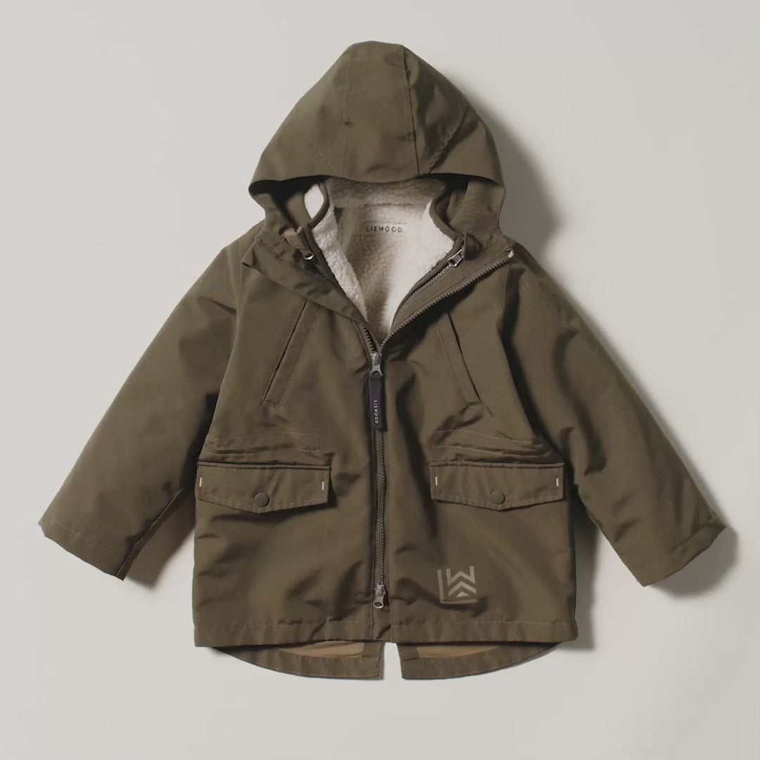 Liewood Timber 2-in-1 Jacket - Army brown mix - JACKET