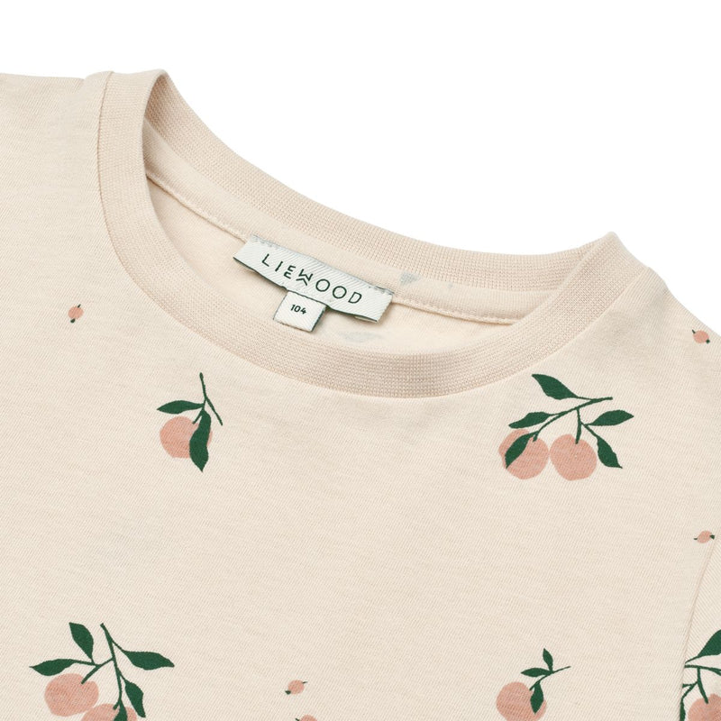 Liewood T-Shirt Imprimé En Coton Apia - Peach / Sea shell - T-shirt