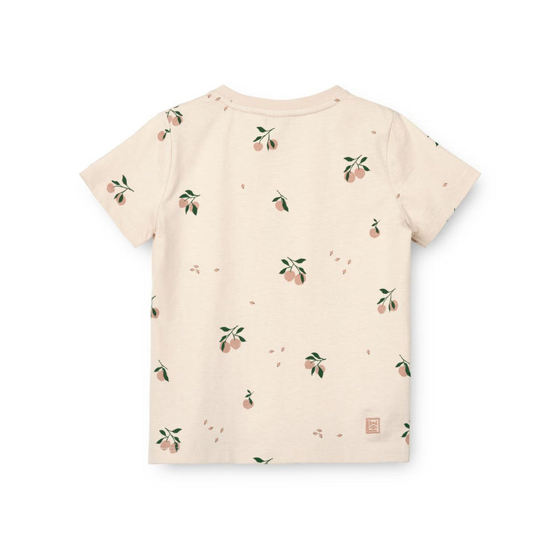 Liewood T-Shirt Imprimé En Coton Apia - Peach / Sea shell - T-shirt