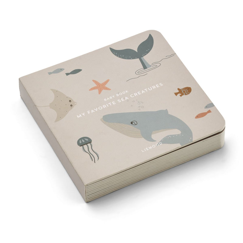 Liewood Livre pour bébé Bertie - Sea creature / Sandy - Livre pour bébé