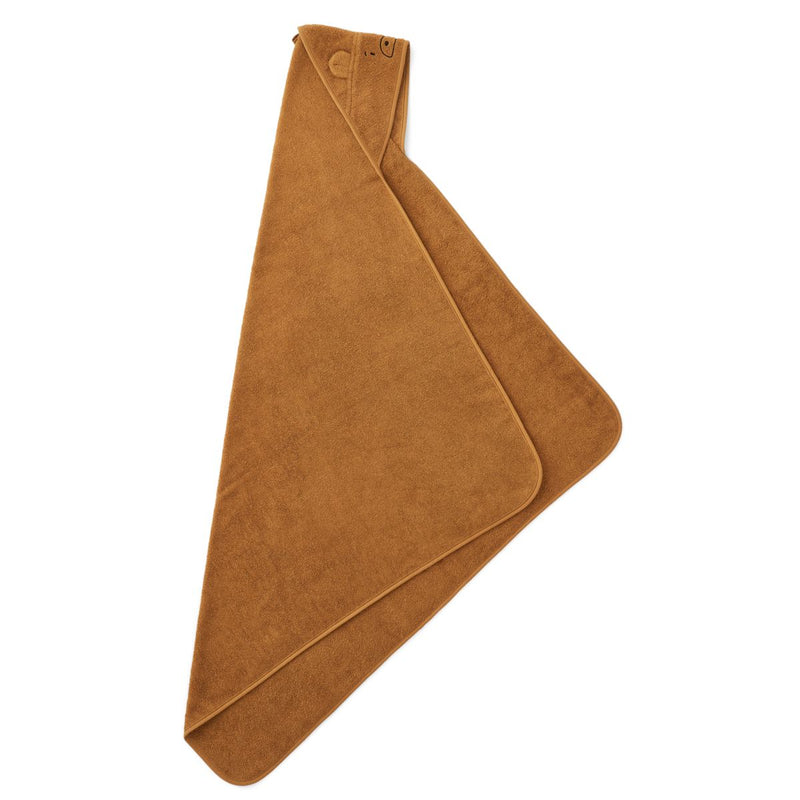 Liewood Serviette Junior à Capuche Augusta - Mr bear golden caramel - Serviettes / Gants de toilettes