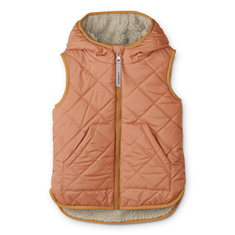 Liewood Veste sans manches réversible Diana - Tuscany rose / Sandy - Weste
