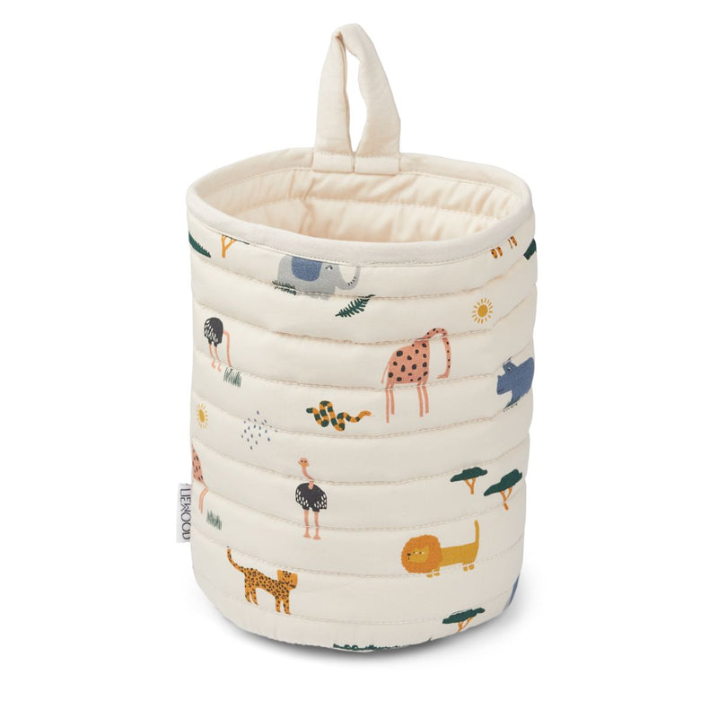 Liewood Panier matelassé Faye - Safari sandy mix - Panier en tissu