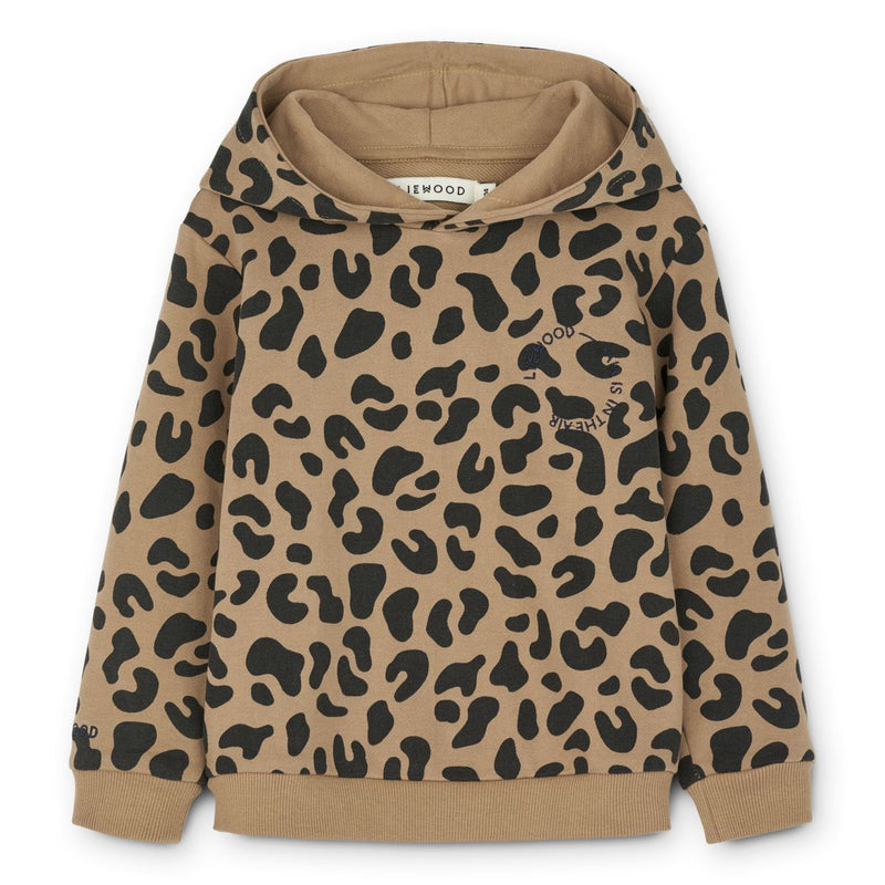 Liewood Pull à capuche Hildur - Mega leo / oat mix - Sweatshirt à capuche