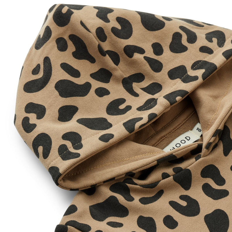 Liewood Pull à capuche Hildur - Mega leo / oat mix - Sweatshirt à capuche