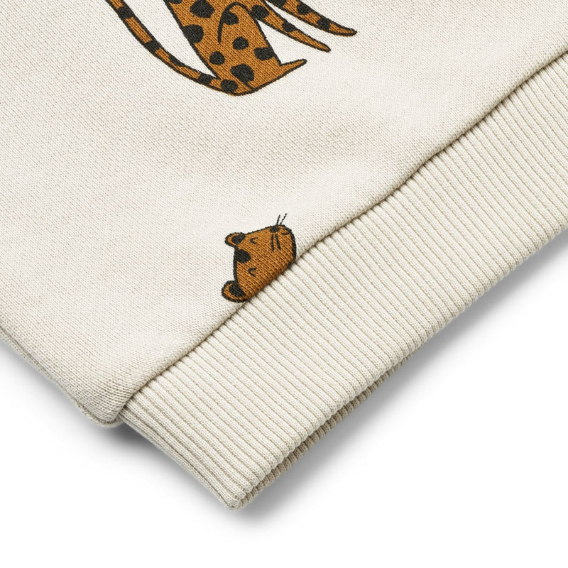 Liewood Pull à capuche Hildur - Leopard / Sandy - Sweatshirt à capuche