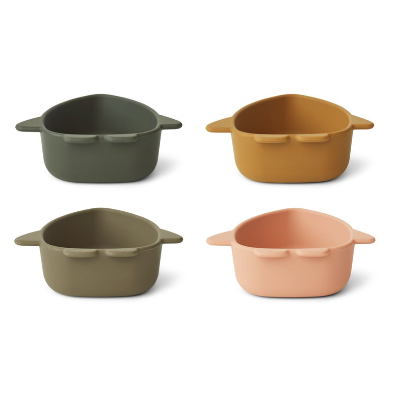 Liewood Lot de 4 bols en silicone Iggy - Space multi mix - Bols