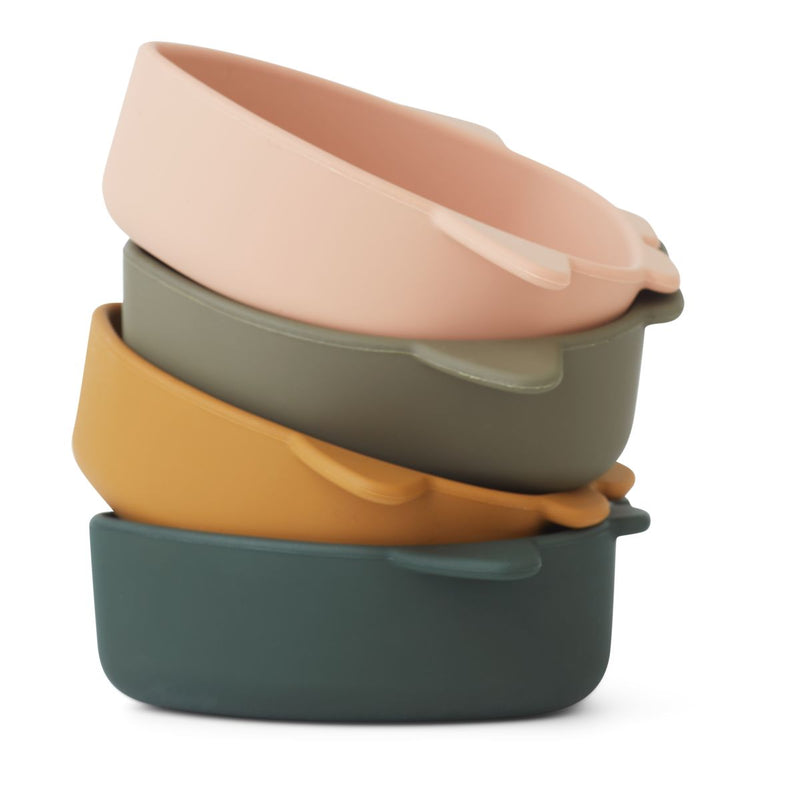 Liewood Lot de 4 bols en silicone Iggy - Space multi mix - Bols