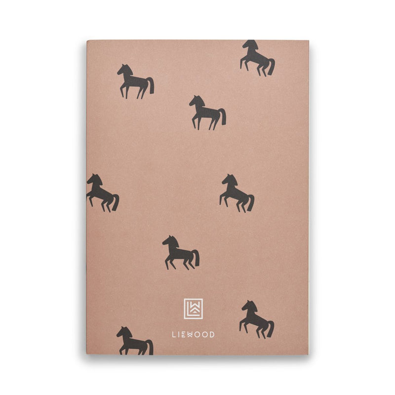 Liewood Carnet Jae moyen - Horses / Dark rosetta - Carnets
