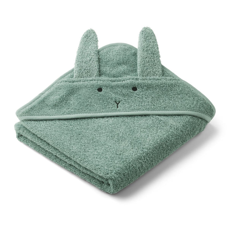 Liewood Serviette bébé à capuche Albert - Rabbit peppermint - Serviettes / Gants de toilettes