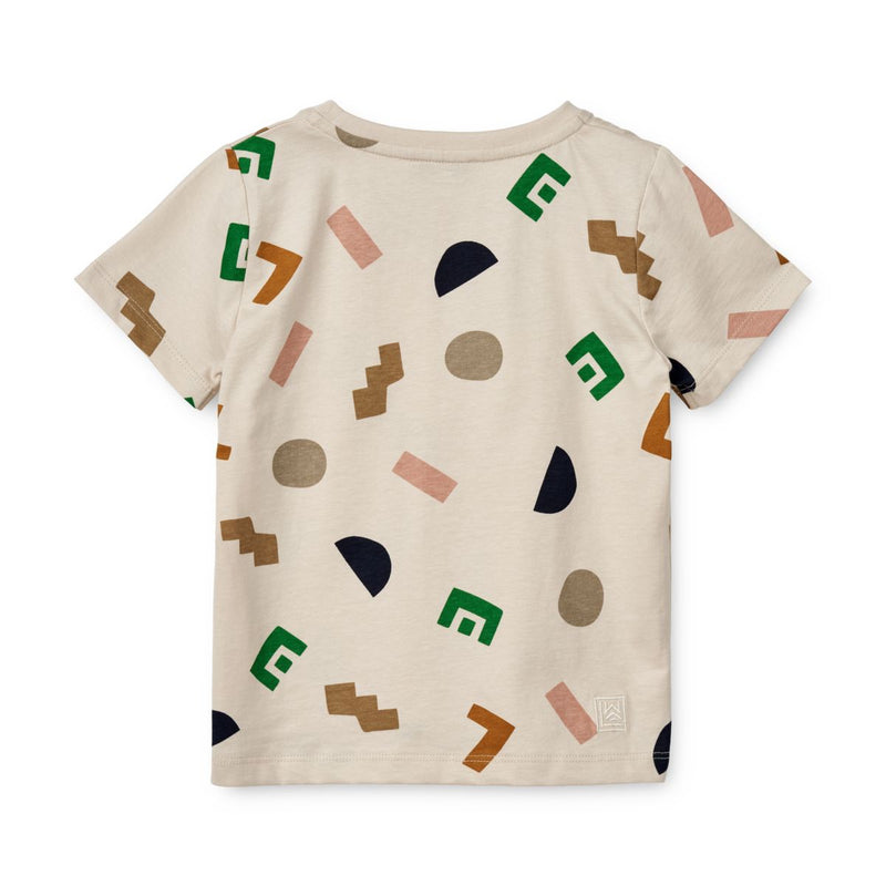 Liewood T-shirt Apia - Graphic alphabet / Sandy - T-shirt
