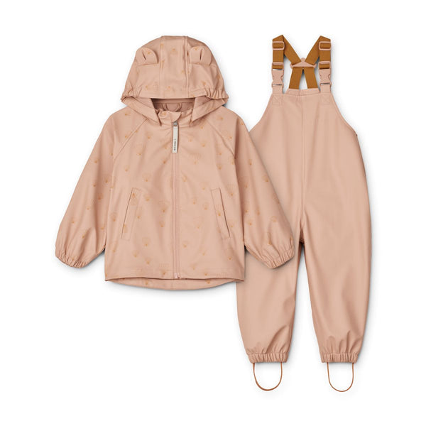 Liewood Ensemble imperméable Melodi Mini - Sea shell / Pale tuscany - Ensemble