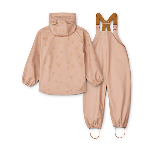 Liewood Ensemble imperméable Melodi Mini - Sea shell / Pale tuscany - Ensemble