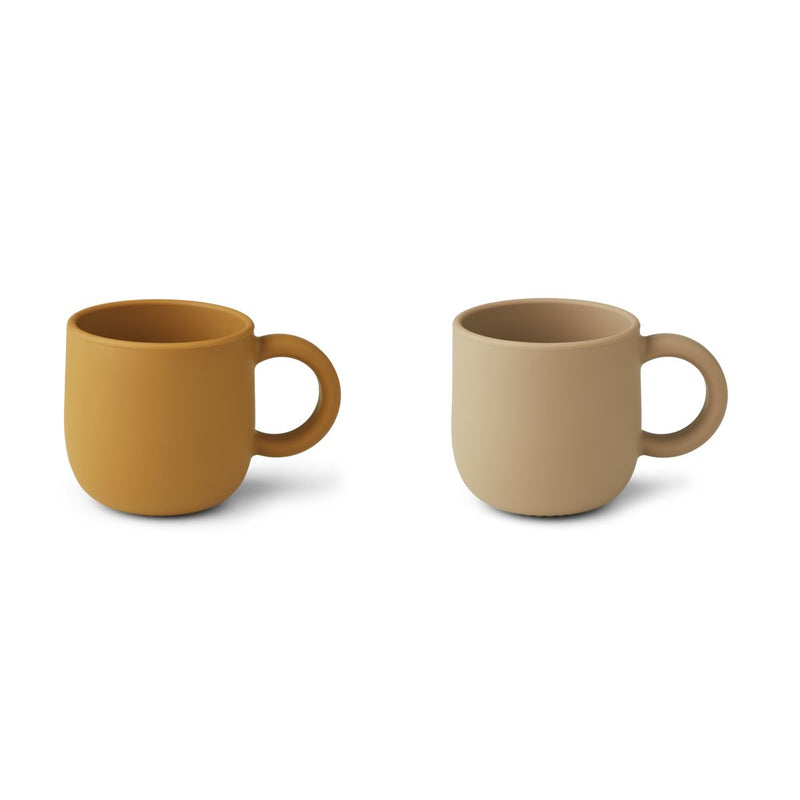 Liewood Lot de 2 tasses Merce - Golden caramel oat mix - Gobelet