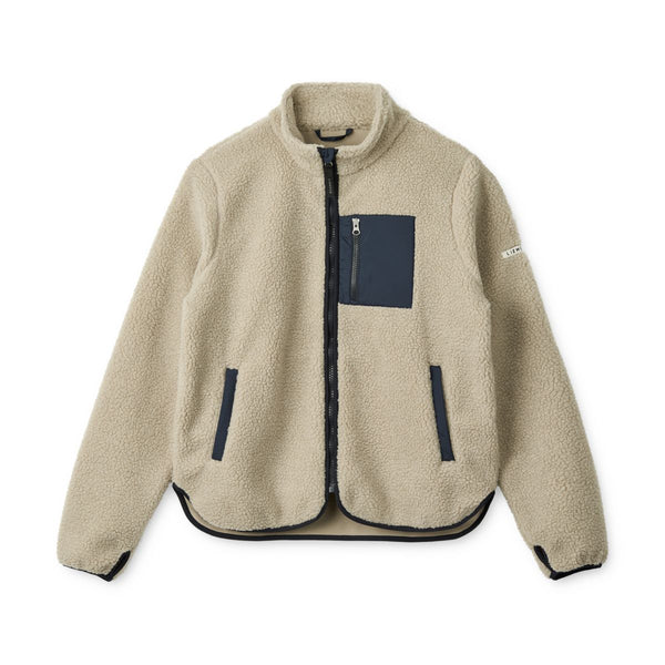 Liewood Veste en polaire Nelson Pour Adultes - Mist / Midnight navy - Veste
