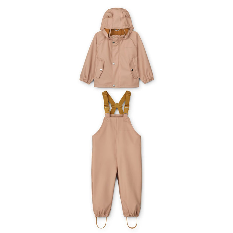 Liewood Ensemble imperméable Rafael Mini  - Dark rose - Ensemble