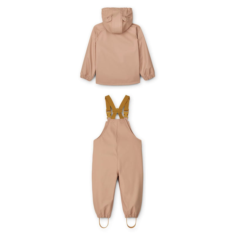 Liewood Ensemble imperméable Rafael Mini  - Dark rose - Ensemble