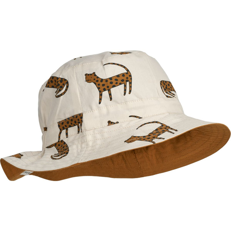 Liewood Chapeau de soleil réversible Sander - Leopard / Sandy - Chapeaux & Casquettes