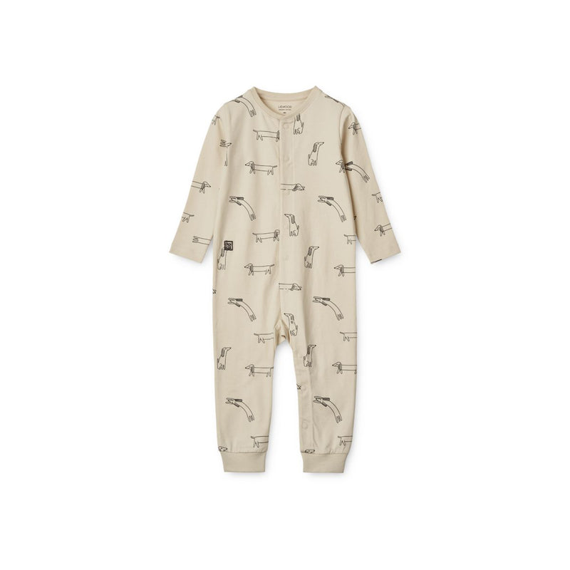 Liewood Combinaison de pyjama Birk - Dogs / Sandy - Combinaison de pyjama