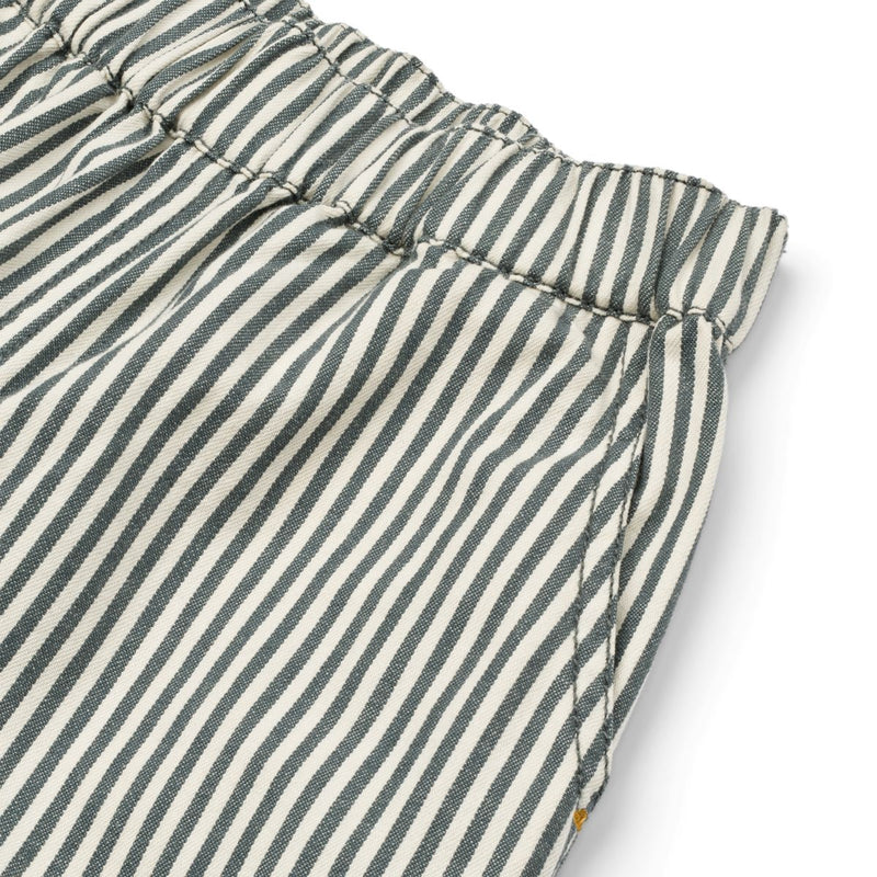 Liewood Pantalon En Coton À Rayures Harald - Y/D Stripe Whale Blue / Creme de la Creme - Pantalon