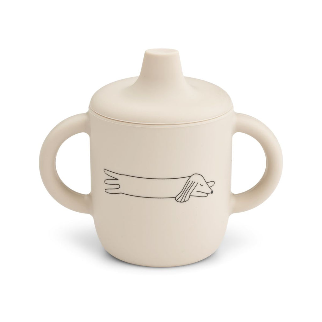 Tasse d'apprentissage en silicone Liewood - Peach sandy