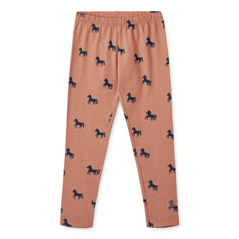 Liewood Leggings Marie - Horses / Dark rosetta - Leggings