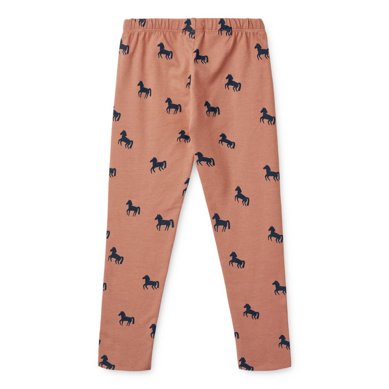 Liewood Leggings Marie - Horses / Dark rosetta - Leggings