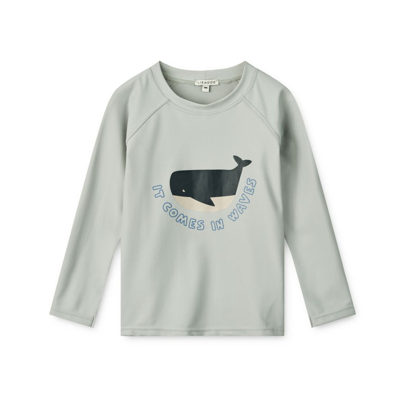 Liewood T-Shirt De Bain À Manches Longues Noah - Cloud blue - T-shirt de bain