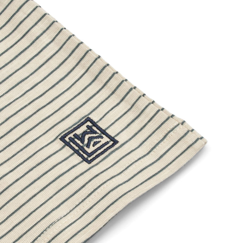 Liewood T-Shirt En Jersey À Rayures - Y/D stripes Whale blue / Sandy - T-shirt