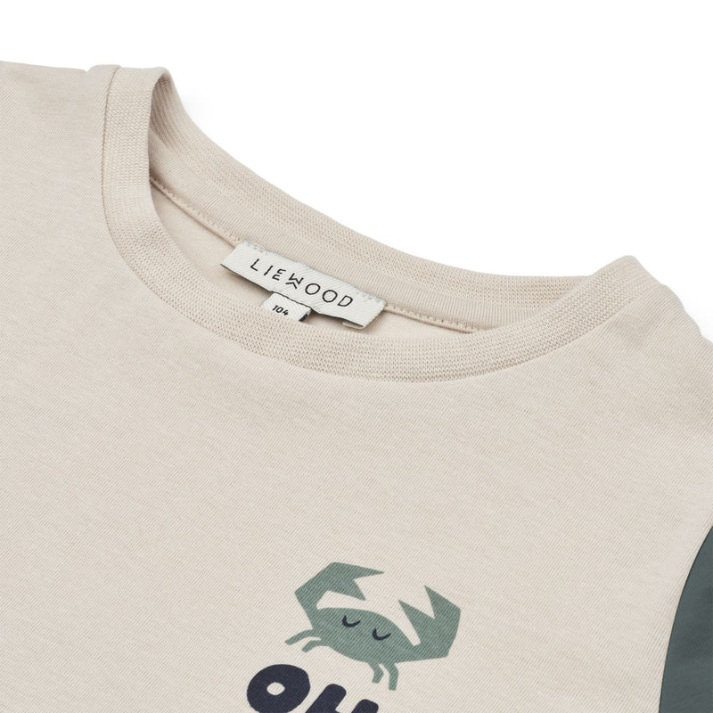 Liewood T-Shirt Bébé À Imprimé - Oh Crab / Sandy - T-shirt